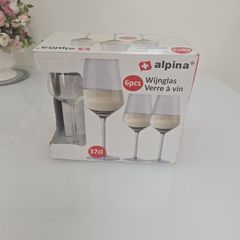 Brand New Alpina Wine Glasses  6 Piece Set