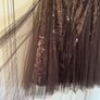 Brown tulle and sequin Dress Monsoon Image 2