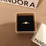 pandora ring gold 925 ring with gem detail Image 2