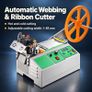 Automatic Hot and Cold Webbing Ribbon Cutting Machine 85 mm with LCD Display Image 2