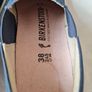 Birkingstock barrie slip ons Size 5 eu 38 blue canvas brand new boxed Image 9