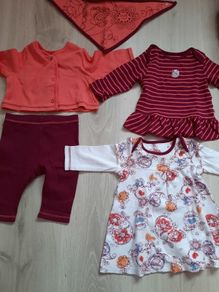 5 pieces girls dress size 0-3 months