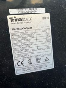 3 x 265 Watt Solar Panels