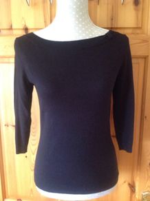 Size S Black Fine Knit Jumper