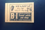 Irish stamp booklet 36-53 cover and interleaves