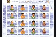 2002 Ireland GAA Hall of Fame Commemorative Stamp Sheetlet Plate 1A1A1A1A Fine Used with Dublin CDS cancel of 17th September 2002 (First day of issued) on envelope extract.