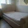Diamond tuned double bed,beige & mattress Image 4