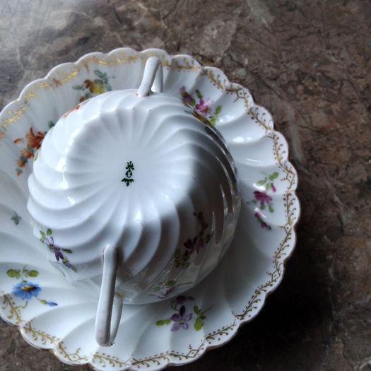 Antique Cups Hermann Ohme Porcelain Cups And Saucers