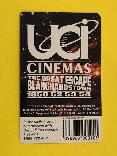 Callcard 1150 Star Trek ODS2