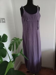 Mary Grant linen Maxi dress