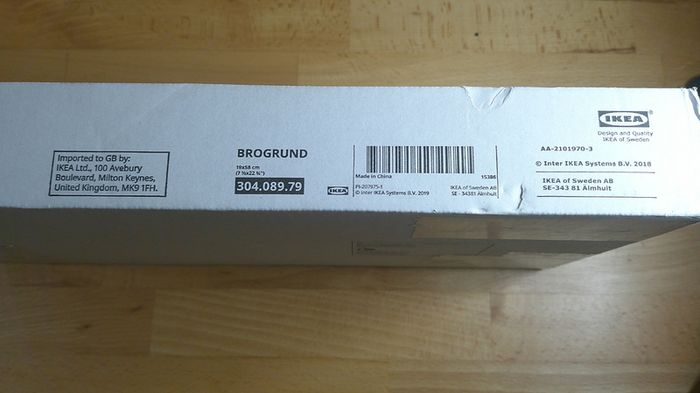 IKEA BROGRUND Corner Wall Shelf Unit 3-Tier Stainless Steel Shower Caddy - New in Box