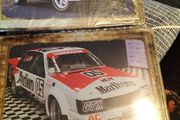 2 big vintage car signs