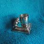 Antique Silver Plate Table Vesta With Pig Striker - Early 1900's Image 3