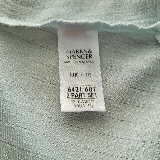 M&S aqua blouse, Size 16