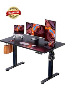 Shape Rectangular Desk design Standing Desk Product dimensions 120D x 60W x 72H centimetres Colour Black Style Modern Smooth Height Adjustment - Effortlessly adjust this sit-stand desk from 72 cm to 118 cm with a smooth electric mechanism. Perfect for tra