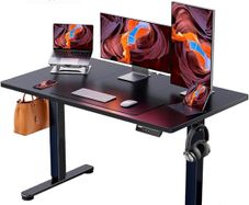Shape Rectangular Desk design Standing Desk Product dimensions 120D x 60W x 72H centimetres Colour Black Style Modern Smooth Height Adjustment - Effortlessly adjust this sit-stand desk from 72 cm to 118 cm with a smooth electric mechanism. Perfect for tra