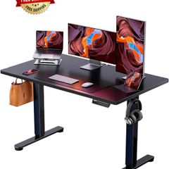 Shape Rectangular Desk design Standing Desk Product dimensions 120D x 60W x 72H centimetres Colour Black Style Modern Smooth Height Adjustment - Effortlessly adjust this sit-stand desk from 72 cm to 118 cm with a smooth electric mechanism. Perfect for tra