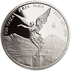 2018 Mexico 1/20 oz Silver Coin Mexican Libertad Proof (In Capsule)