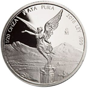 2018 Mexico 1/20 oz Silver Coin Mexican Libertad Proof (In Capsule)