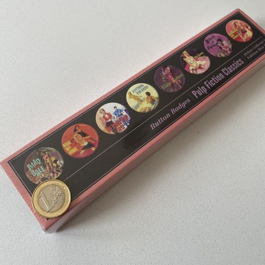 Button Pin Badges - Set of 8 | Retro