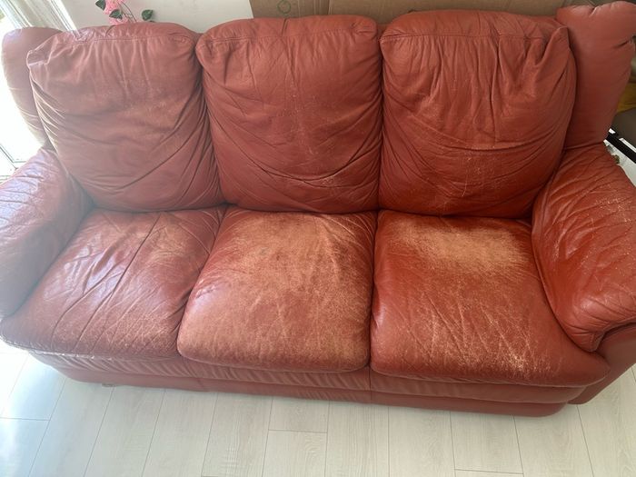 Genuine Italian Leather Sofa