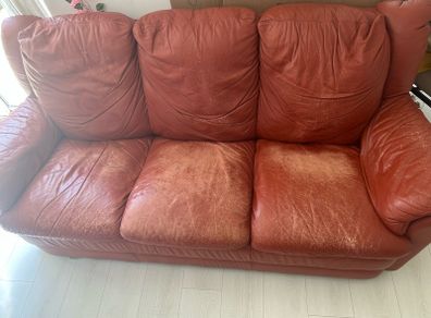 Genuine Italian Leather Sofa