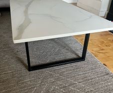 granite and quartz , luxury porcelain island