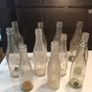 11 X Vintage Irish Clear Glass Bottles Image 3