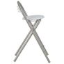 3 Piece Bar Set with Shelves Wood and Steel White Image 9