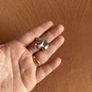 Tear drop earrings 18k White Gold Image 5