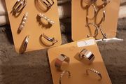white metal earrings #3