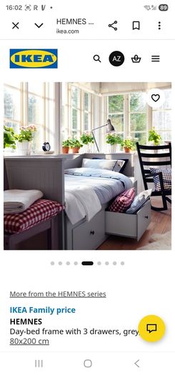 Hemnes day bed with two mattresses