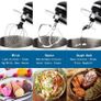 Stand Mixer,7L Tilt-Head Food Mixer, 6 Speed Electric Kitchen Mixer with Dough Hook, Wire Whip & Beater 1400W (7L, Black) Image 7