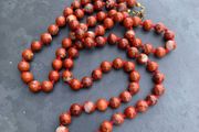 Vintage Red Jasper beaded necklace