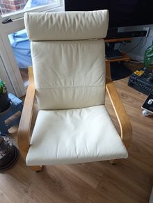 Ikea Poang  Leather Chair
