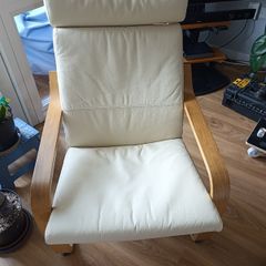 Ikea Poang  Leather Chair
