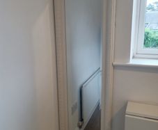 Mirror white with patterned edging