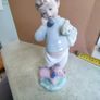 Beautiful Lladro / NAO  Boy On Phone With Dog and Teddy  Figurine - Nice Piece Image 6