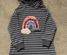 Next girls long hoodie/ tunic 5-6 years 116cm