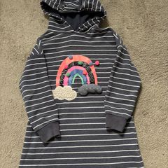 Next girls long hoodie/ tunic 5-6 years 116cm