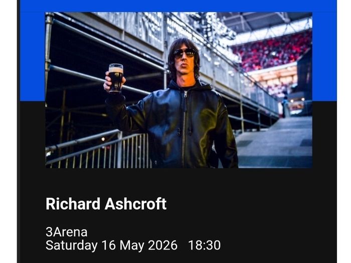Richard Ashcroft - 16th May - Dublin