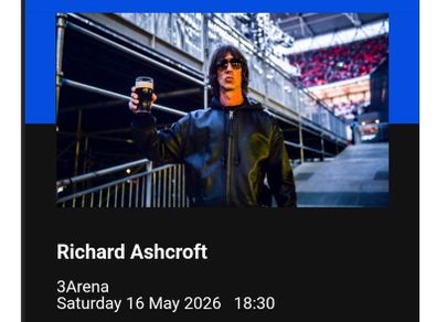 Richard Ashcroft - 16th May - Dublin