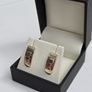 Brand New 925 Hallmarked Silver & 9ct Gold Earrings Image 3
