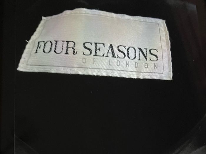 Vintage four seasons black velvet coat