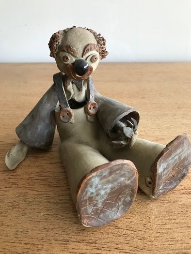 Hand-made Pottery Clown