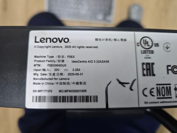 Lenovo ideacentre all in one pc