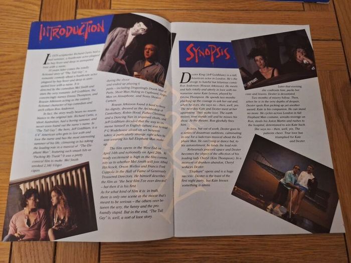 1989 The Tall Guy Press Kit Jeff Goldblum, Rowan Atkinson & Emma Thompson