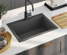 Handmade Kitchen Sink Black Stainless Steel