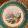 Price drop hand painted  Irish scenes of Ireland vintage  Rare set of Victorian hand painted dessert plates Irish landscape scenes Image 6