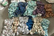 Cloth Nappy - Little Lamb size 2 pocket nappies bamboo 20